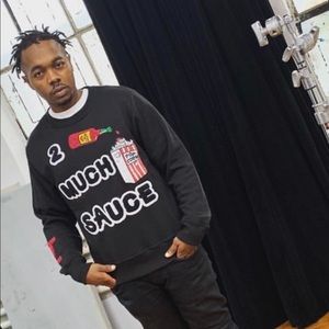 2 Much Sauce Sweater from Indie Clothing line